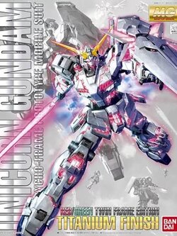 MG BANDAI Gundam Unicorn Titanium Finish Red/Green Frame