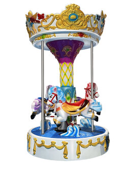 ม้าหมุนสวนสนุกคลาสสิกไสตล์หรูพาเลซ