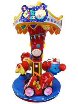 ม้าหมุนการ์ตูนแฟนตาซีสิงห์โตช้างรถแฟนตาซี