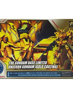RG PREMIUM BANDAI RX-0 Unicorn Gundam 01 The Gundam Base Limited [GOLD COATING]