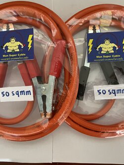 สายพ่วงแบตรถยนต์ขนาด 50 sqmm