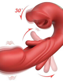 เครื่องนวดลิ้นตบ 3 in 1 Vibrator (ชาร์ตแบตไร้สาย)