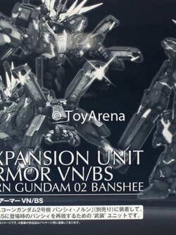 PG PREMIUM BANDAI EXPANSION UNIT ARMED ARMOR VN/BS for RX-0 Unicorn Gundam 02 Banshee