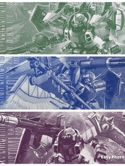 MG P BANDAI Blaze Zaku Phantom SET 3 EA