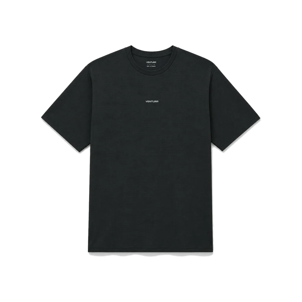 AeroVeil™ Knit Short Sleeve Tee – Black