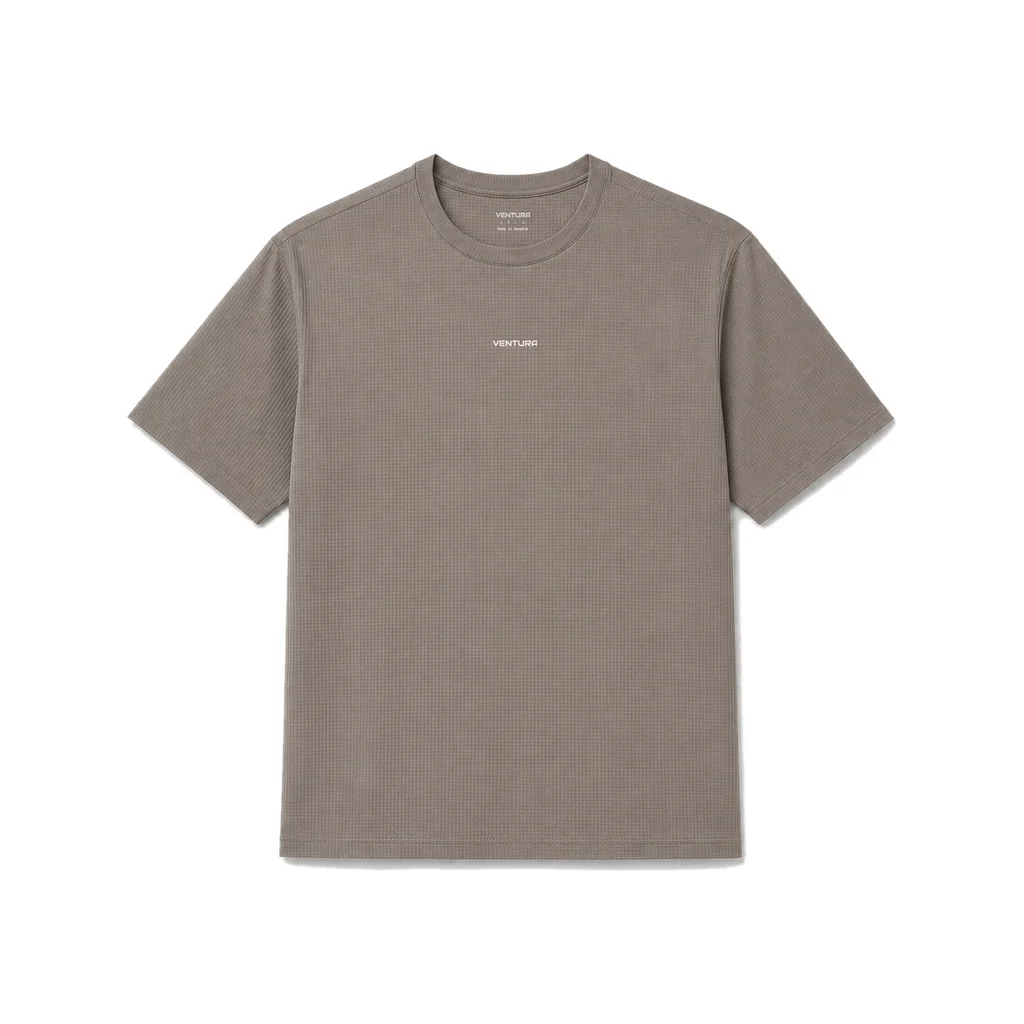 AeroVeil™ Knit Short Sleeve Tee – Taupe