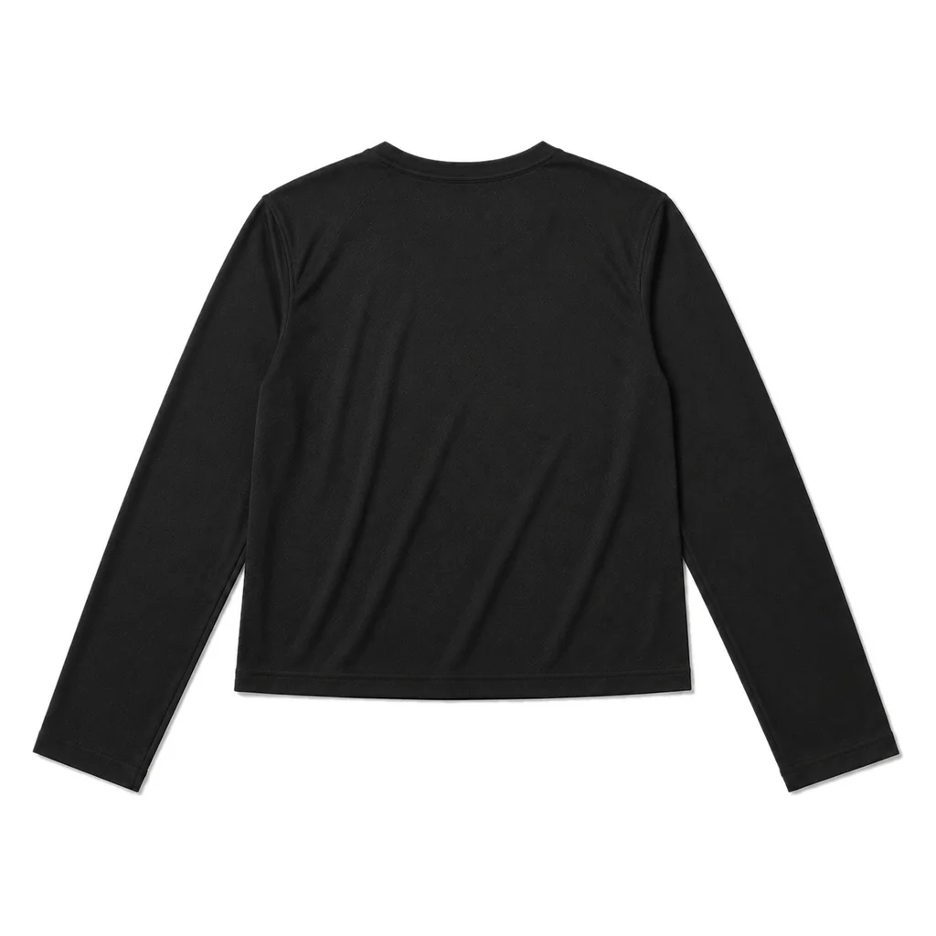 CoolDrift™ Mesh Long Sleeve Tee – Black