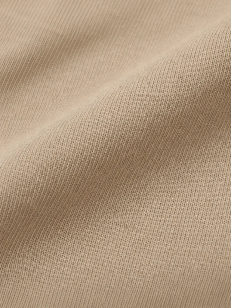 RELAXED LONG-SLEEVE POLO — WHEAT BEIGE RELAXED LONG-SLEEVE POLO — WHEAT BEIGE