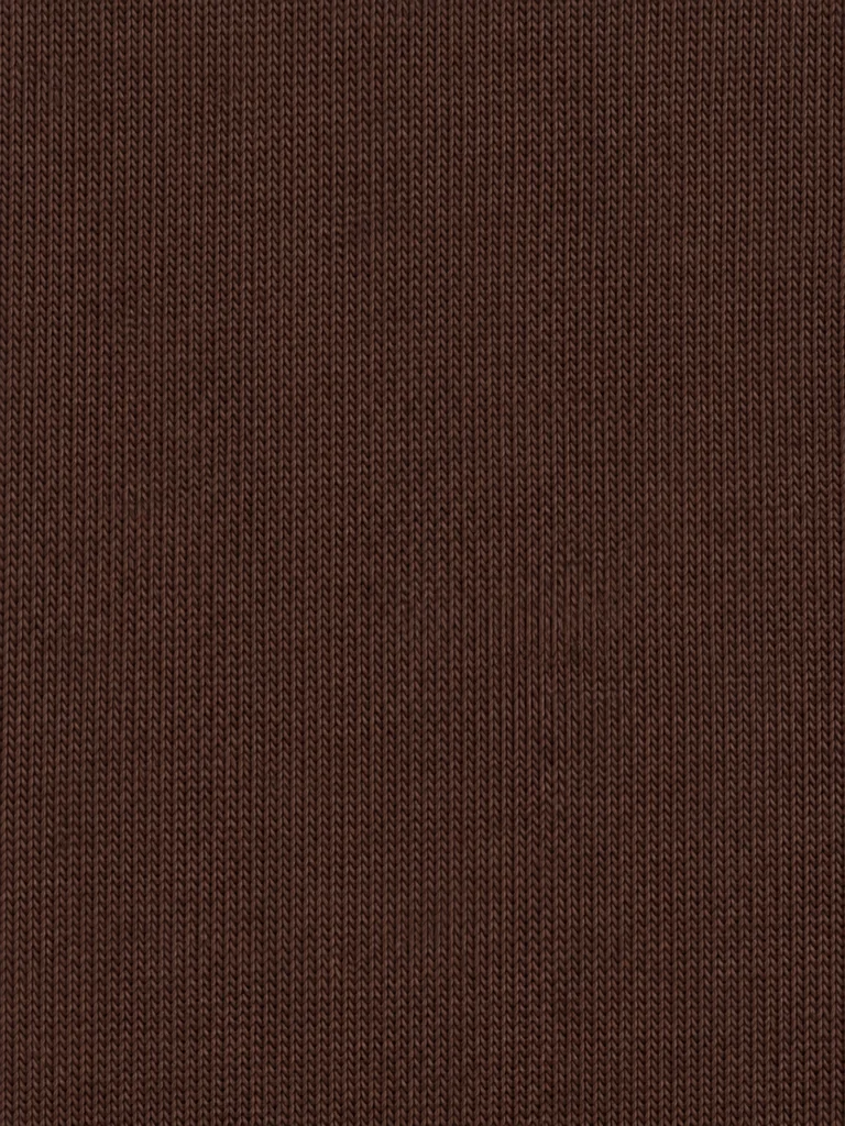 FITTED BUTTON-FRONT T-SHIRT — BROWN