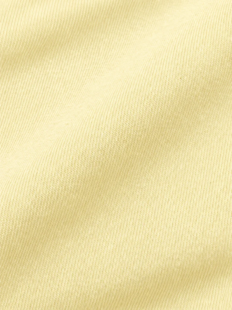 RELAXED POCKET LONG-SLEEVE TOP — LIGHT YELLOW