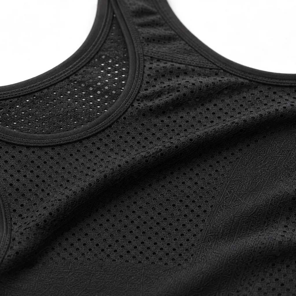 AeroVeil™ Knit Tank Top – Black