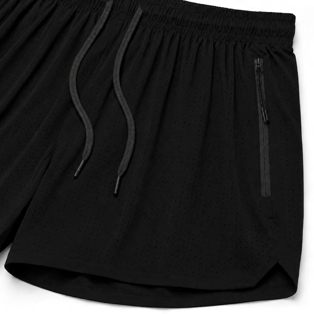 CoolDrift™ Mesh Woven Shorts – Black