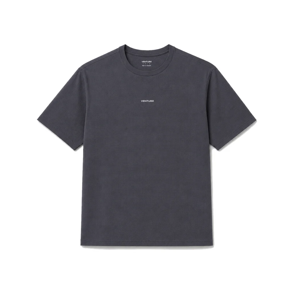 AeroVeil™ Knit Short Sleeve Tee – Dark Grey AeroVeil™ Knit Short Sleeve Tee – Dark Grey