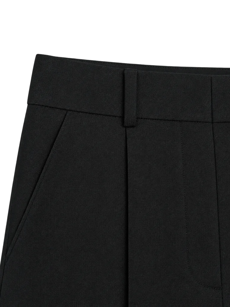 WIDE-LEG TAILORED TROUSERS — BLACK WIDE-LEG TAILORED TROUSERS — BLACK