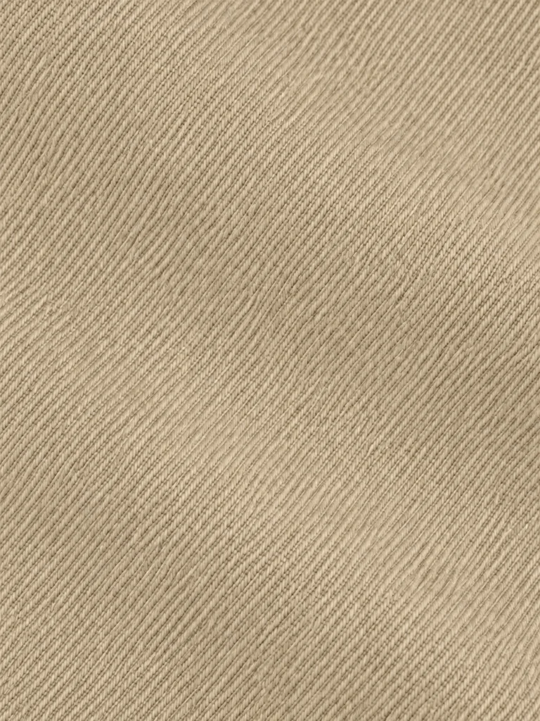 BARREL-LEG DENIM TROUSERS — BEIGE