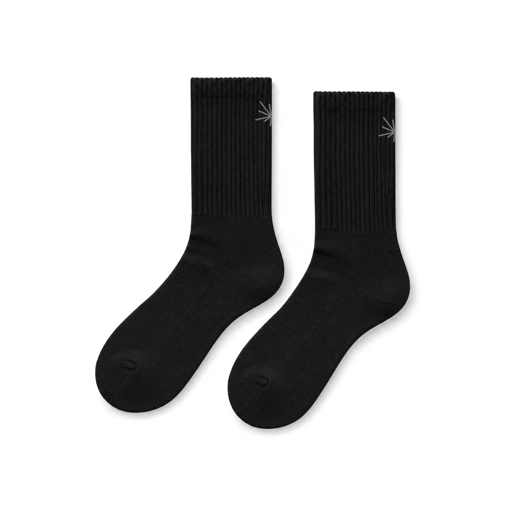 AeroVeil™ Knit Running Socks – Black