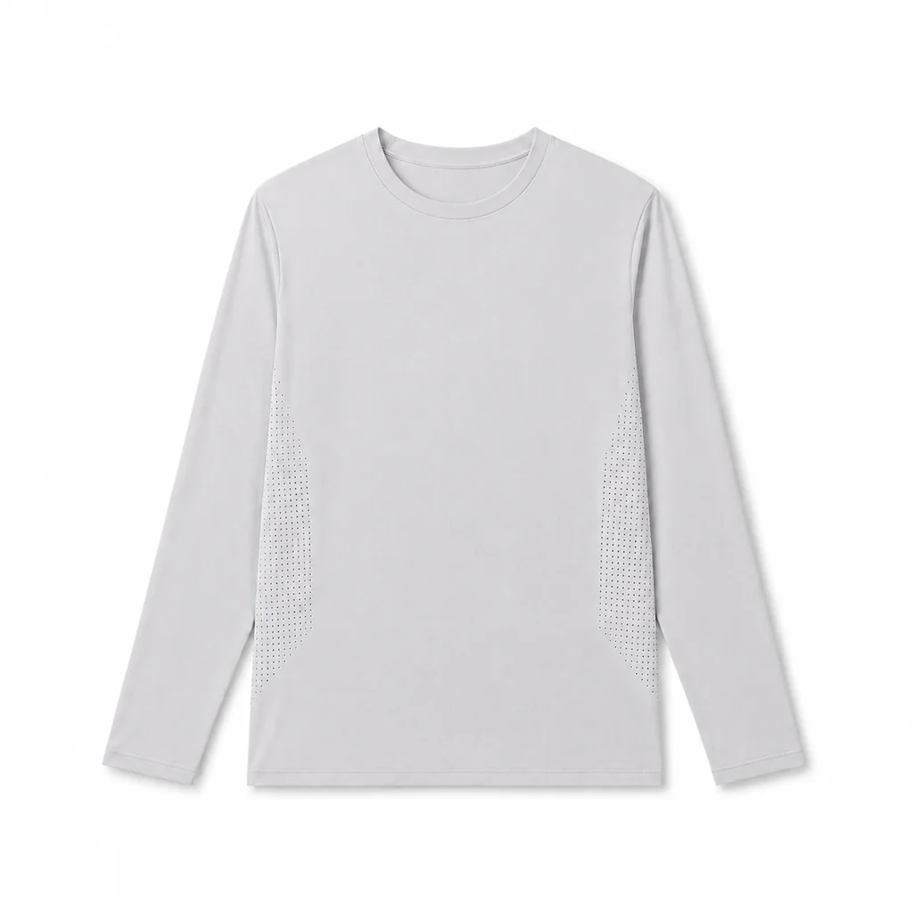 AeroVeil™ Knit Long Sleeve Tee – Ash