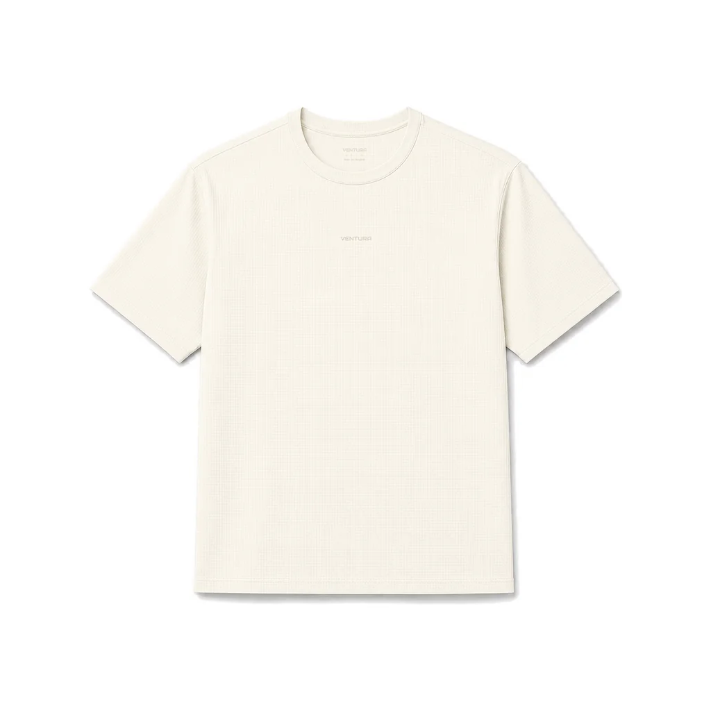 AeroVeil™ Knit Short Sleeve Tee – Off White AeroVeil™ Knit Short Sleeve Tee – Off White