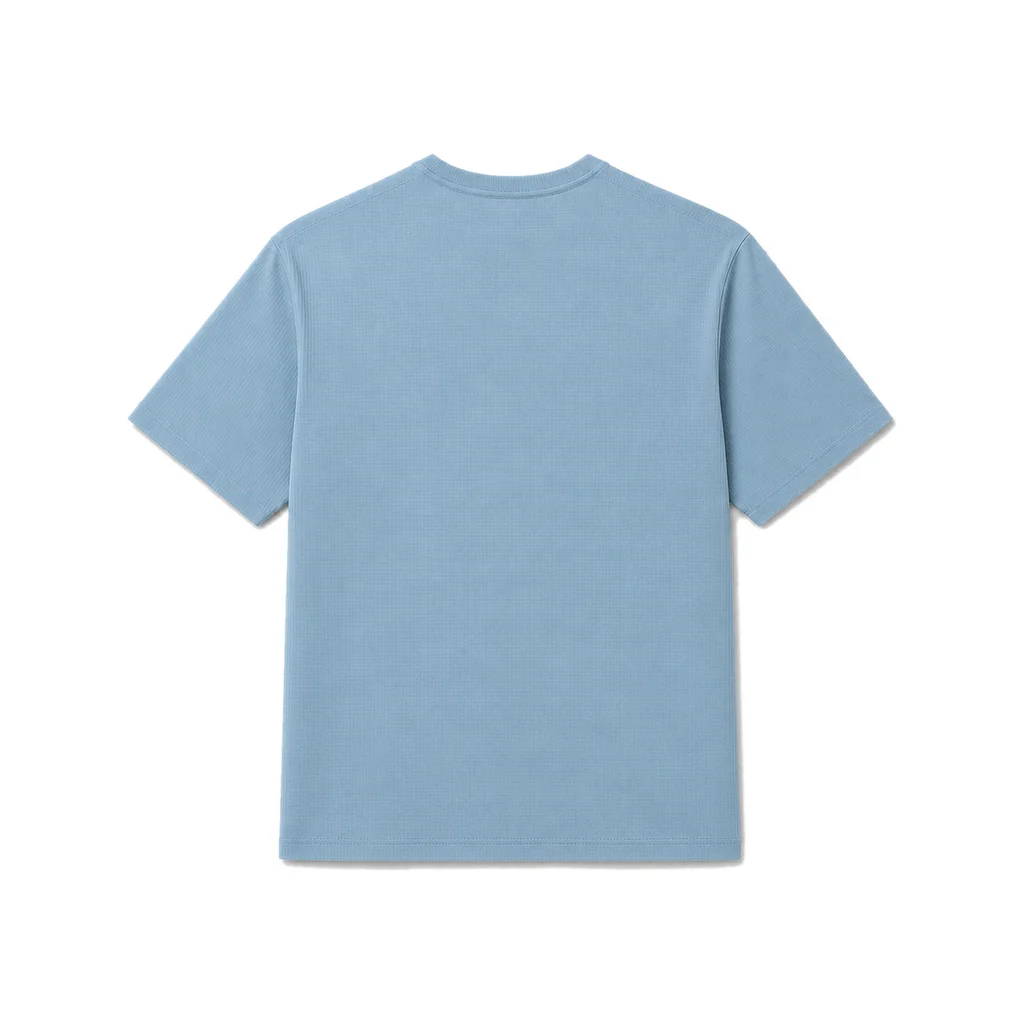 AeroVeil™ Knit Short Sleeve Tee – Blue