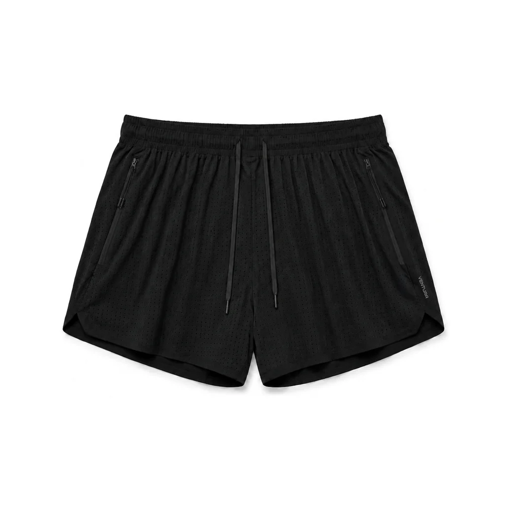 CoolDrift™ Mesh Woven Shorts – Black