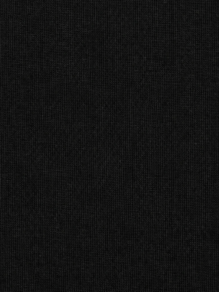 SCOOP-NECK COTTON T-SHIRT — BLACK