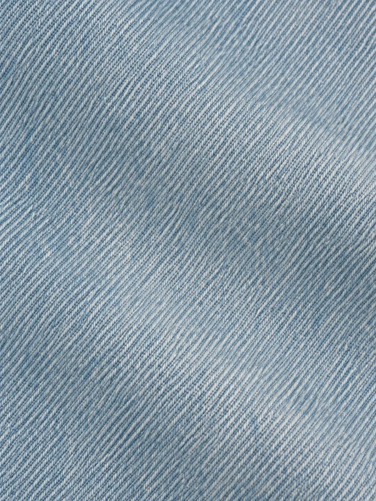 BARREL-LEG DENIM TROUSERS — WASHED BLUE