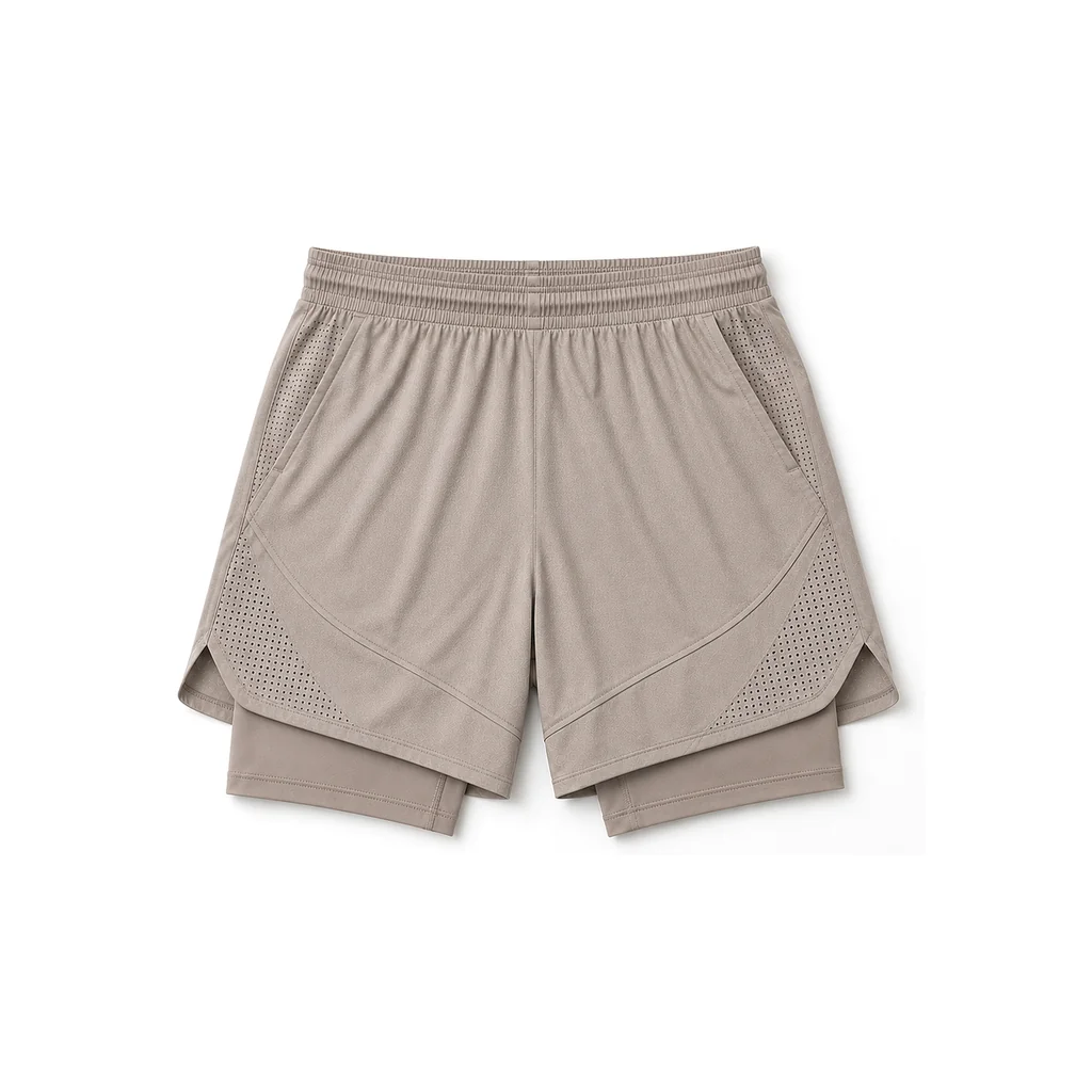 CoolDrift™ Mesh 2-in-1 Shorts – Sand Beige CoolDrift™ Mesh 2-in-1 Shorts – Sand Beige