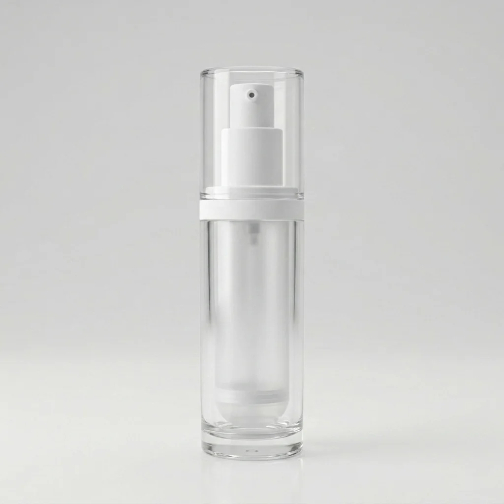 ขวดปั๊มสูญญากาศเนื้ออะคริลิกใส (30ml)