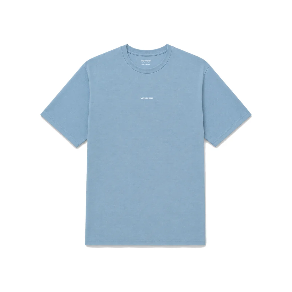 AeroVeil™ Knit Short Sleeve Tee – Blue