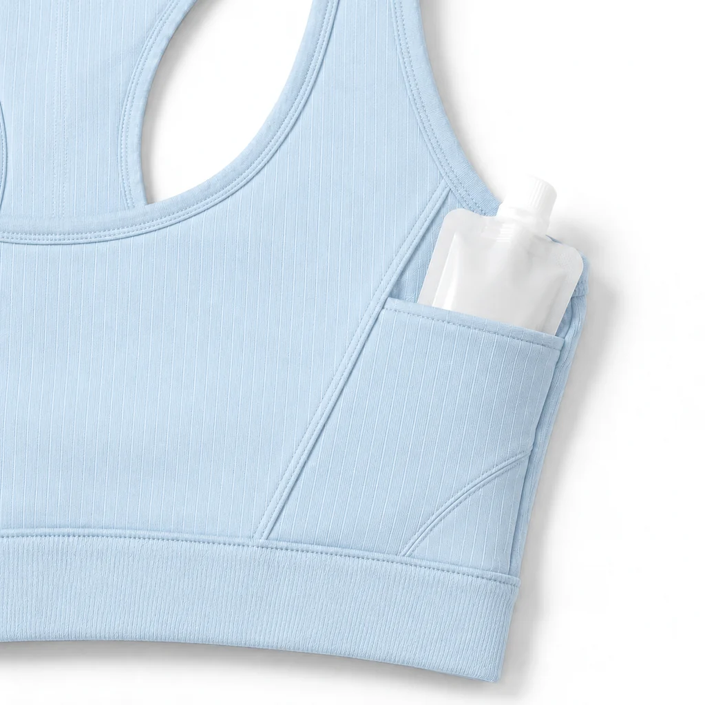 FlexPulse™ Weave Run Bra – Light Blue