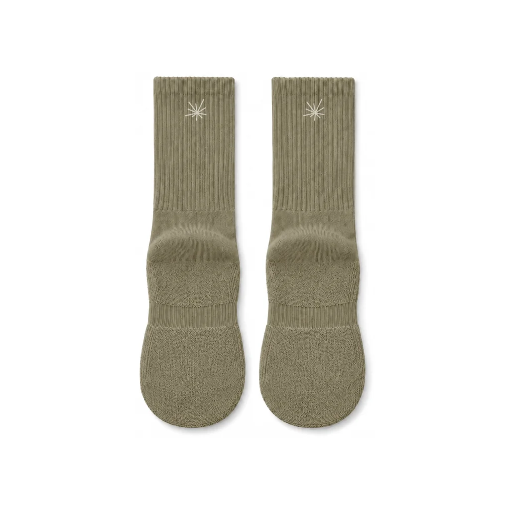 AeroVeil™ Knit Running Socks – Olive AeroVeil™ Knit Running Socks – Olive