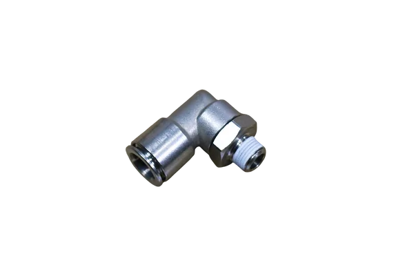 TAPER SWIVELLING ELBOW FITTING, MALE WITH TELFLON-