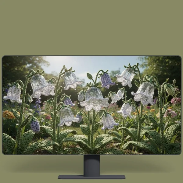 Desktop Wallpapaer สวนดอกระฆังแก้วใสโครเชต์ ภาพสบายตา image 1 Desktop Wallpapaer สวนดอกระฆังแก้วใสโครเชต์ ภาพสบายตา image 1