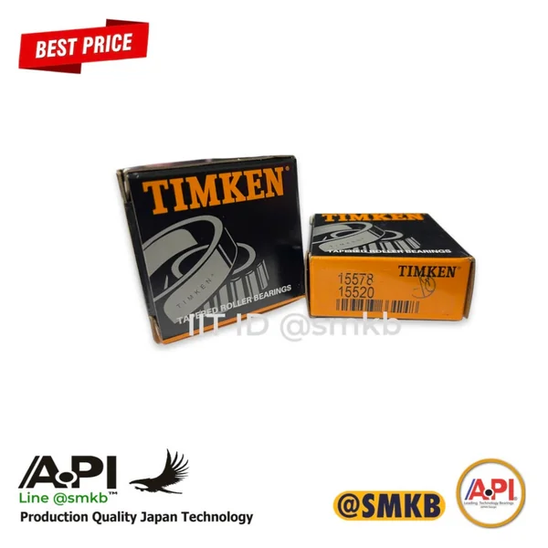 Timken 15578/20 ( 15578 / 15520 ) ตลับลูกปืนเม็ดเรียว TAPERED ROLLER BEARINGS 25x57x18 ลูกปืนล้อหน้า Kia