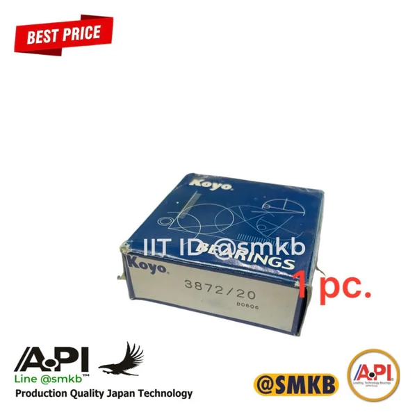 ลดพิเศษ KOYO 3872/20 ลูกปืนเตเปอร์ 3872/3820 34.925X85.725X30.162 mm. สินค้าใหม่ (มีคาบน้ำมันแห้ง) สินค้าใหม่ ลดพิเศษ KOYO 3872/20 ลูกปืนเตเปอร์ 3872/3820 34.925X85.725X30.162 mm. สินค้าใหม่ (มีคาบน้ำมันแห้ง) สินค้าใหม่
