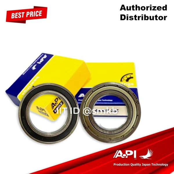 API Brand แบริ่ง ตลับลูกปืนคุณภาพ BALL BEARING 6909 2RS ปิดยาง 6909 size 45X68X12
