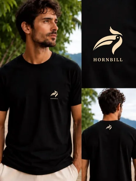 HORNBILL Classic Black / Cream Logo image 1
