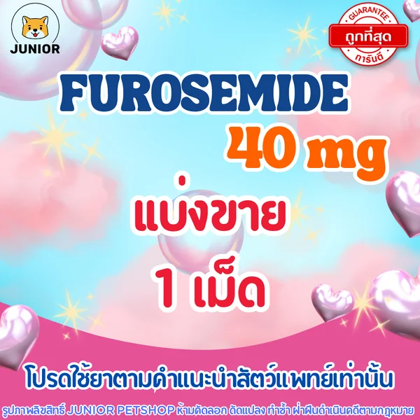 Furosemide 40mg แบ่ง1เม็ด image 1 Furosemide 40mg แบ่ง1เม็ด image 1