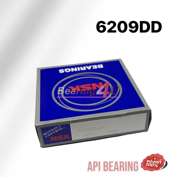 NSK 6209DD 6209-2RS ลูกปืน แท้ 6209-2RS ตลับลูกปืน ฝายาง เม็ดกลม ขนาด รูใน 45 รูนอก 85 หนา 19 มิล 45x85x19MM (มิล) NSK 6209DD 6209-2RS ลูกปืน แท้ 6209-2RS ตลับลูกปืน ฝายาง เม็ดกลม ขนาด รูใน 45 รูนอก 85 หนา 19 มิล 45x85x19MM (มิล)
