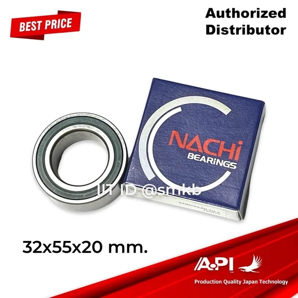 ลูกปืนคอมแอร์ ขนาด 32x55x20 32BG5520G-2DL NACHI ลูกปืน คอมแอร์ มาสด้า 2 สกาย Mazda2 Skyactive ลูกปืนคอมแอร์ ขนาด 32x55x20 32BG5520G-2DL NACHI ลูกปืน คอมแอร์ มาสด้า 2 สกาย Mazda2 Skyactive