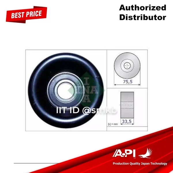 531082710 INA & GATES ลูกรอกหน้าเครื่อง 76 mm. Honda CRV 02 2.0 K20A Civic 2006-2010 2.0 Accord 2003-2007 K24A 2.4 531082710 INA & GATES ลูกรอกหน้าเครื่อง 76 mm. Honda CRV 02 2.0 K20A Civic 2006-2010 2.0 Accord 2003-2007 K24A 2.4