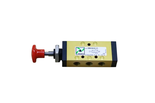 PUSH BUTTON RED/SPRING VALVE