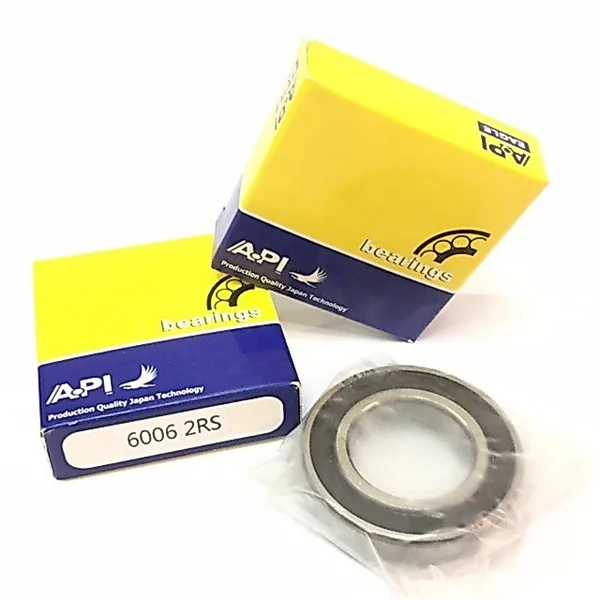 API Bearing 6006 2RS ตลับลูกปืน เม็ดกลมร่องลึก คุณภาพเยี่ยม มาตรฐาน DGBB ปิดยางสองด้าน API Bearing 6006 2RS ตลับลูกปืน เม็ดกลมร่องลึก คุณภาพเยี่ยม มาตรฐาน DGBB ปิดยางสองด้าน
