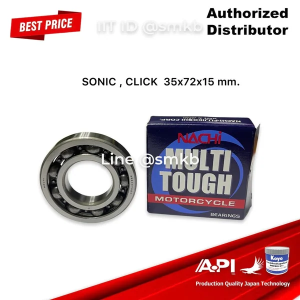 Nachi ลูกปืนข้อ ข้างข้อซ้าย และขวา SONIC , CLICK 35x72x15 mm. P2-35BC07S57 (1ตลับ) 35BC07S57