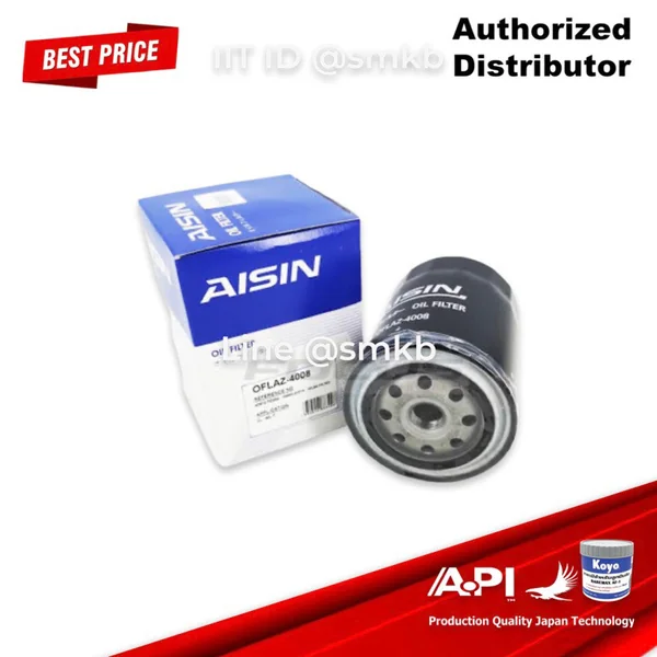 AISIN Toyota กรองน้ำมันเครื่อง เบอร์ 4008 : กรองเครื่อง โตโยต้า ไมตี้ 2L 2L-II MTX everest 2.5 WLT 03-06, Ranger 2.5 AISIN Toyota กรองน้ำมันเครื่อง เบอร์ 4008 : กรองเครื่อง โตโยต้า ไมตี้ 2L 2L-II MTX everest 2.5 WLT 03-06, Ranger 2.5