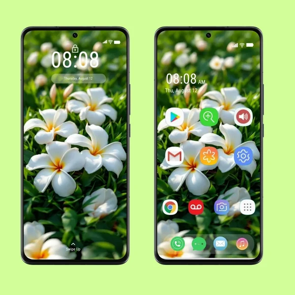 Phone Wallpaper ดอกลีลาวดี สีขาวนวลตา image 2 Phone Wallpaper ดอกลีลาวดี สีขาวนวลตา image 2