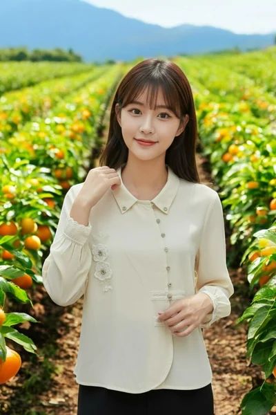เสื้อผู้หญิงแขนยาว สีครีม ดีเทลลูกไม้กระดุมสไตล์หวาน image 2 เสื้อผู้หญิงแขนยาว สีครีม ดีเทลลูกไม้กระดุมสไตล์หวาน image 2