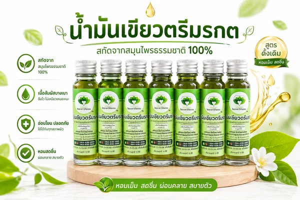 น้ำมันเขียวตรีมรกต image 1