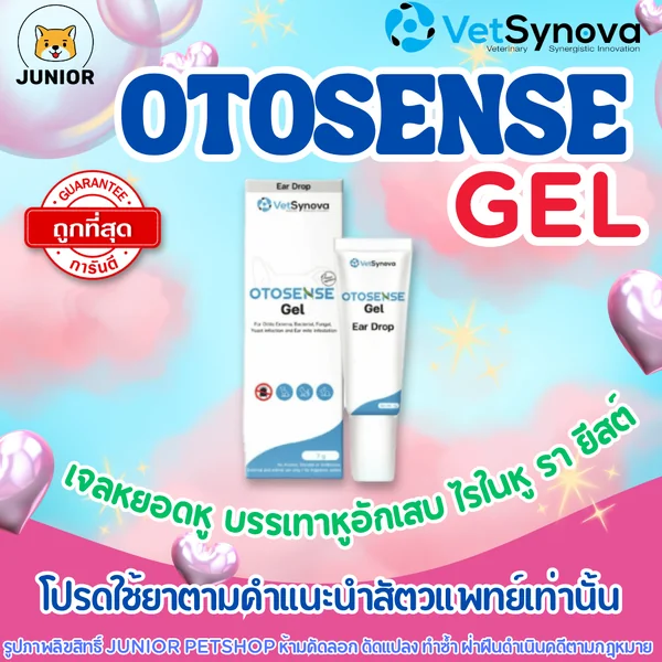 VetSynova OTOSENSE Gel (โอโตเซนส์) เจลหยอดหูสุนัขและแมว รักษาหูอักเสบ ไรในหู เชื้อราและยีสต์ ขนาด 10g image 1 VetSynova OTOSENSE Gel (โอโตเซนส์) เจลหยอดหูสุนัขและแมว รักษาหูอักเสบ ไรในหู เชื้อราและยีสต์ ขนาด 10g image 1