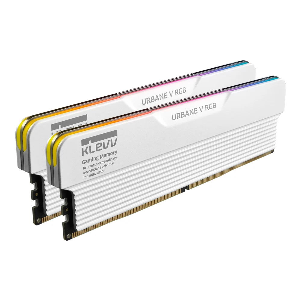 DDR5-PC KLEVV URBANE V RGB AMD EXPO INTEL XMP CL28 - 32/6000MHz (16*2) WHITE